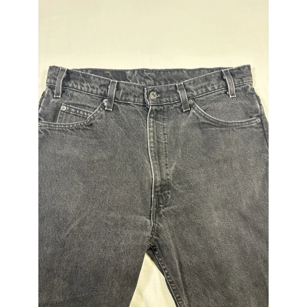 Vintage 90s Levis 505 Orange Tab Made in USA Jeans Mens 34x32 Faded Black 1994